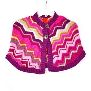 Missoni Chevron Girl's 2 Button Cape Size Medium